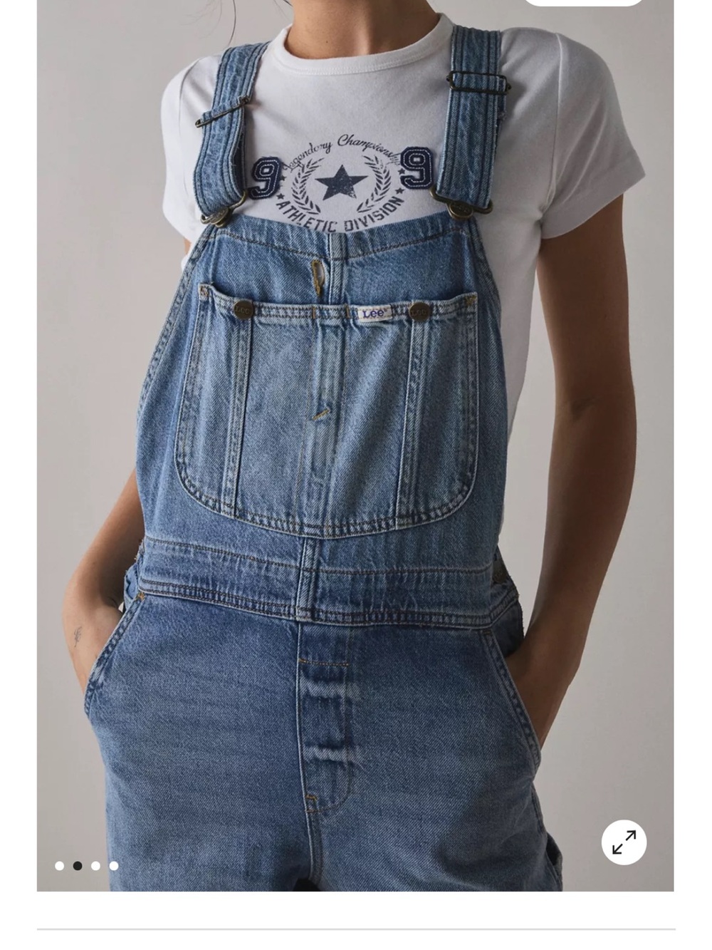 Lee Light Blue Denim Women's Overalls Medium